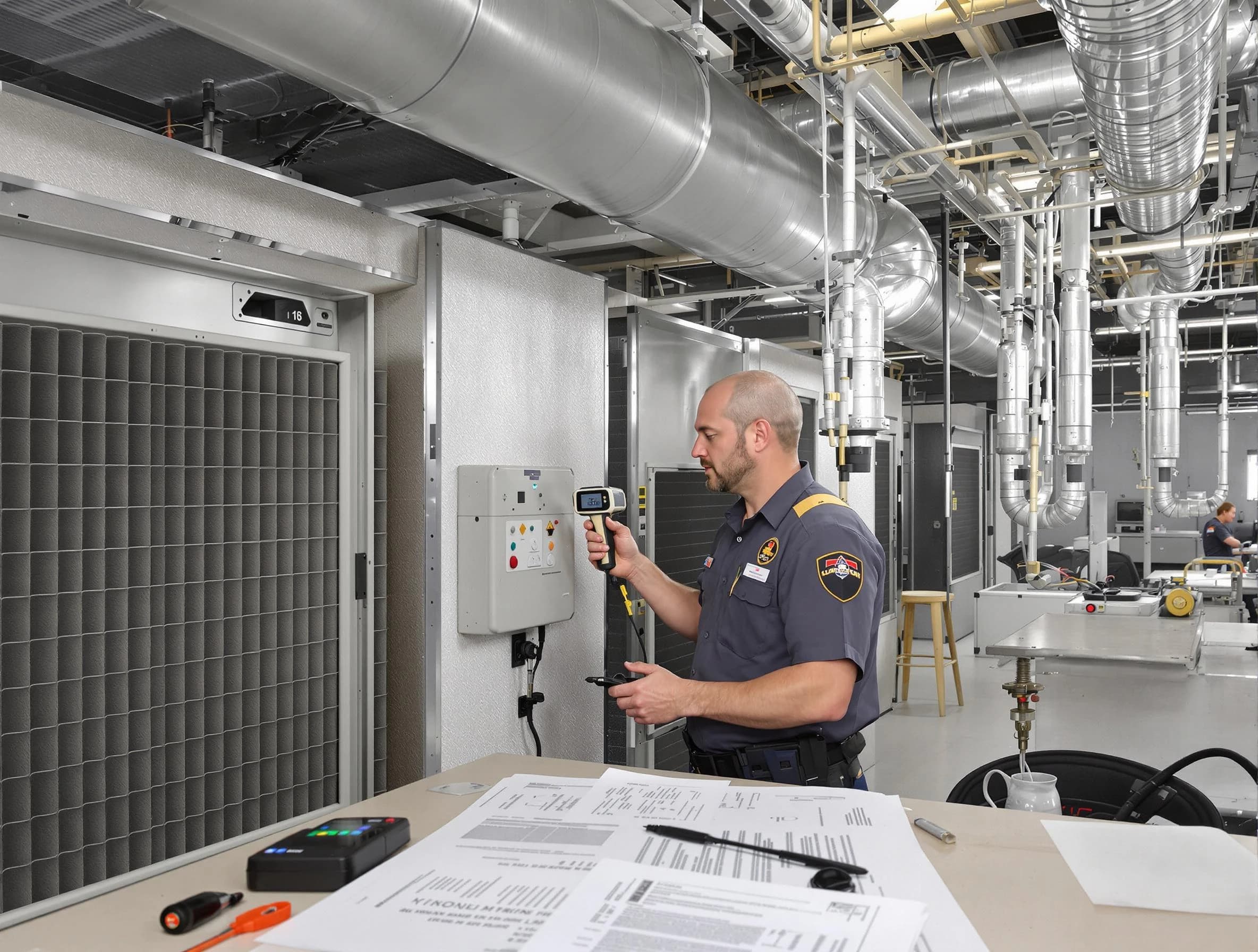 Professional filter system inspection by Washington Air Duct Cleaning in Washington